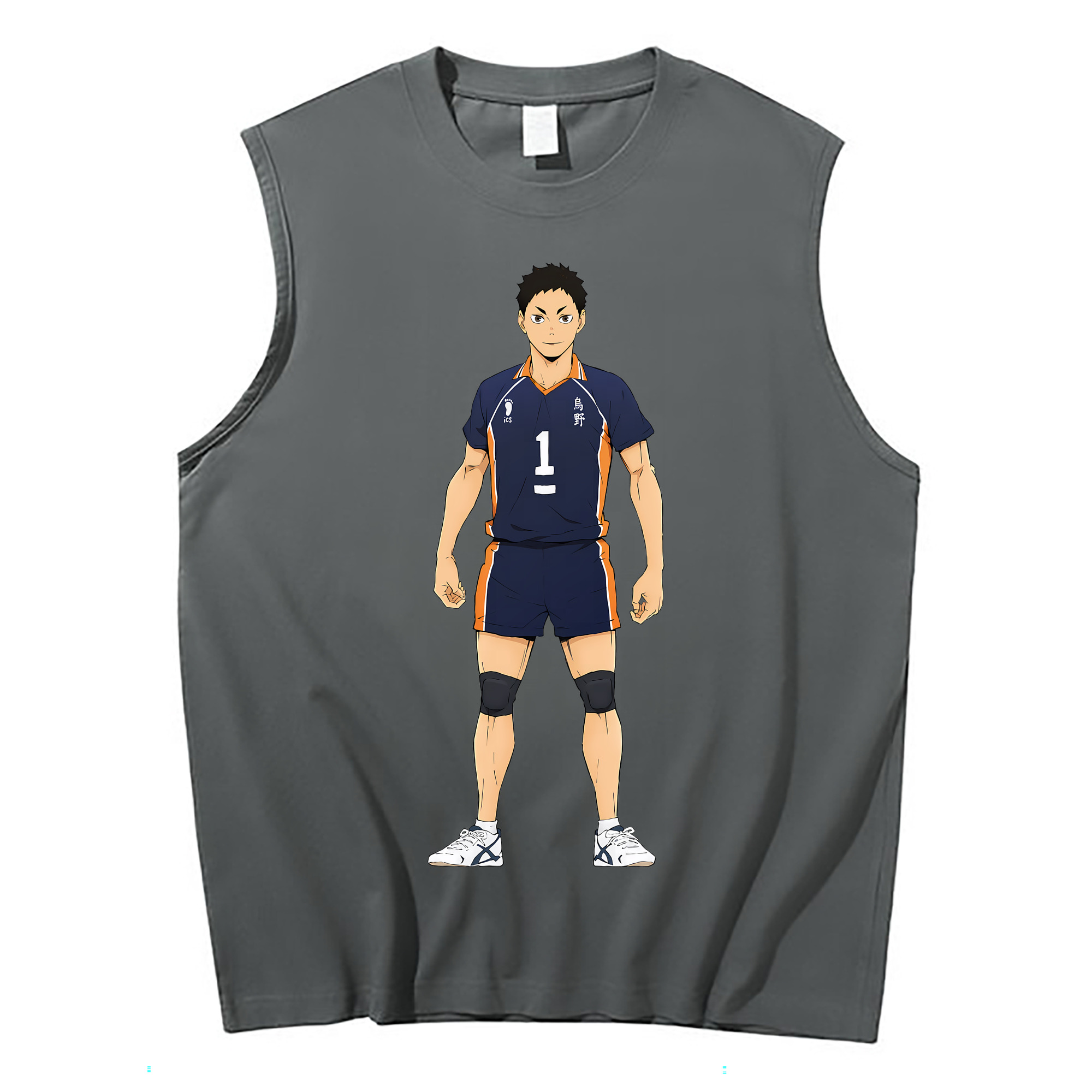 （画像用） ハイキュー!! Haikyu!! コットン100％タンクトップ（フロントプリント）